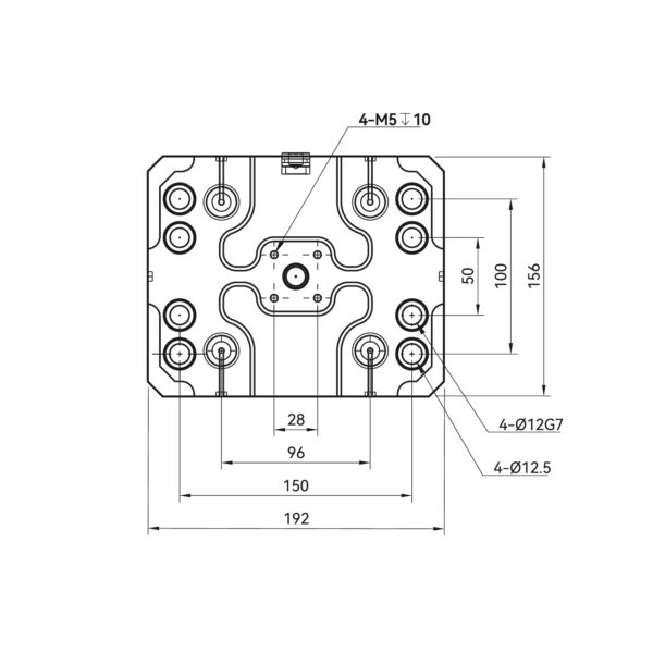 TMC - Square 96 Zero Point Plate - Image 2