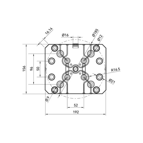 52 / 96 Combi Plate / Rectangle Zero Point Plate - Image 4