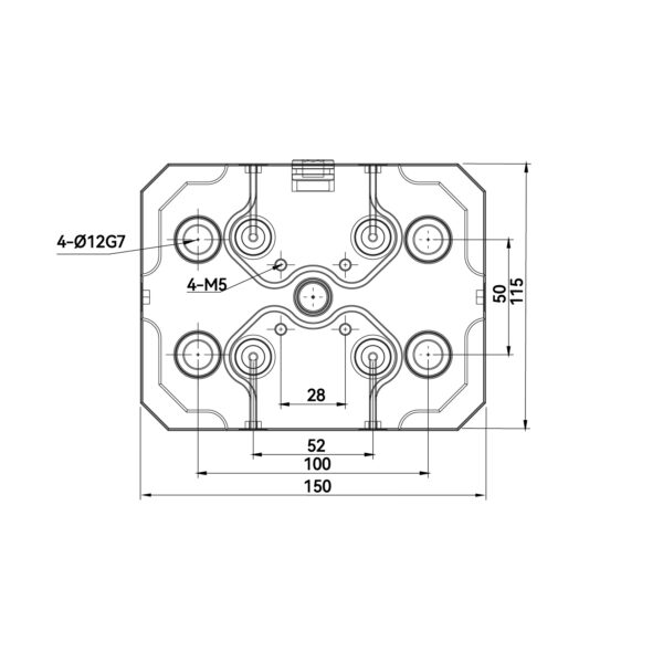 TMC - Square 52 Zero Point Plate - Image 2
