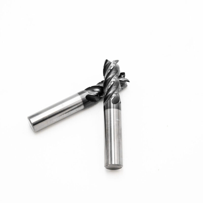 Variable Helix TiAlN Coated Tungsten Carbide End Mill – 4 Flute - Image 2