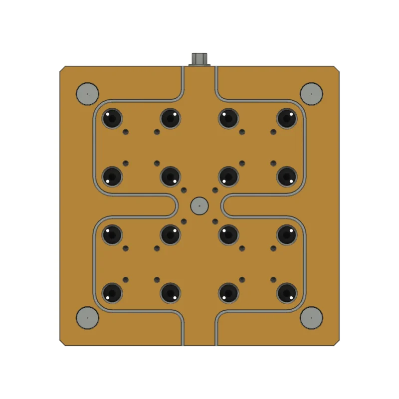 250x250x27mm Quad Plate - Zero Point Plate - Grid 52 - Image 3