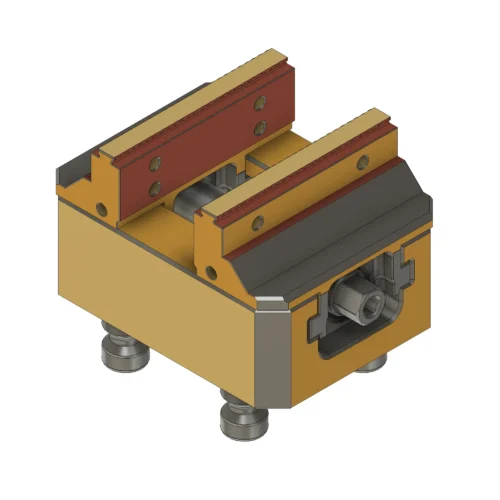 77x90mm Self-Centering Vice with Fixed Jaws