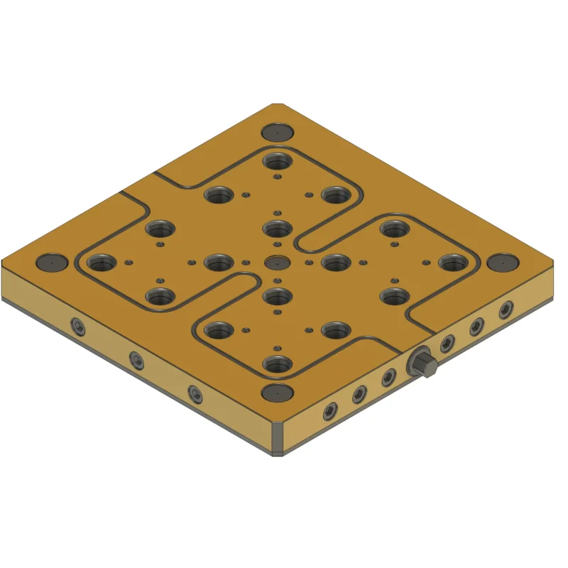250x250x27mm Quad Plate - Zero Point Plate - Grid 52