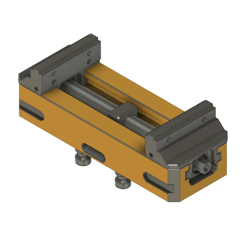 77x210mm Self-Centering Vice with Fixed Jaws