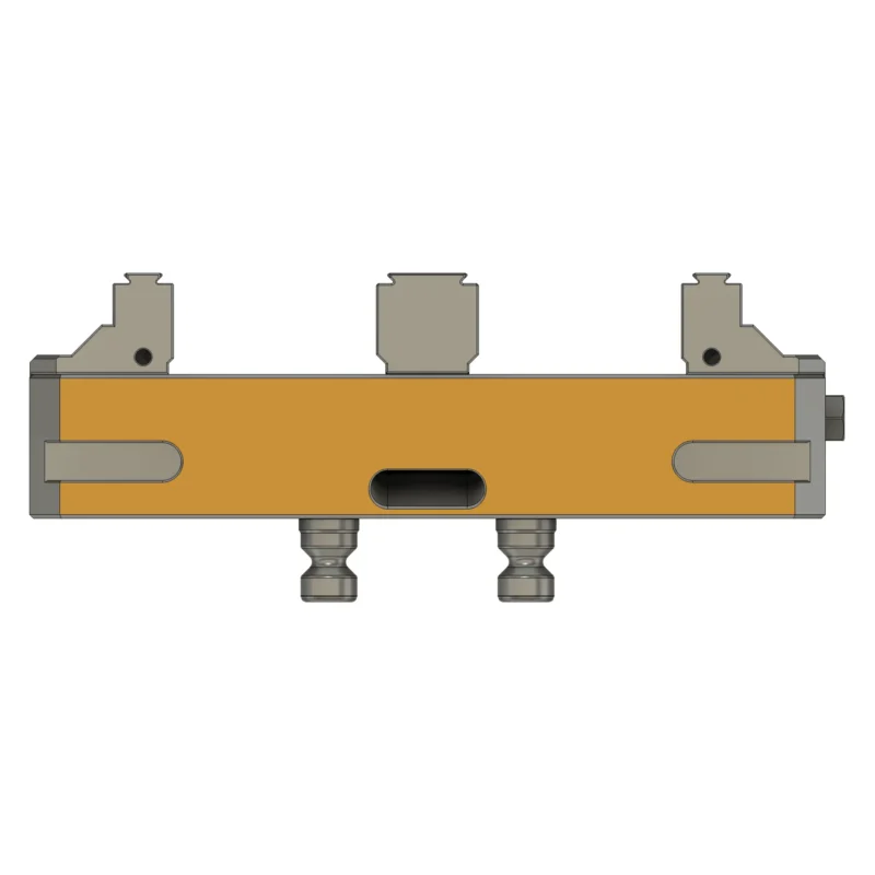 77x210mm Twin Station Self-Centering Vice with Fixed Jaws - Image 4