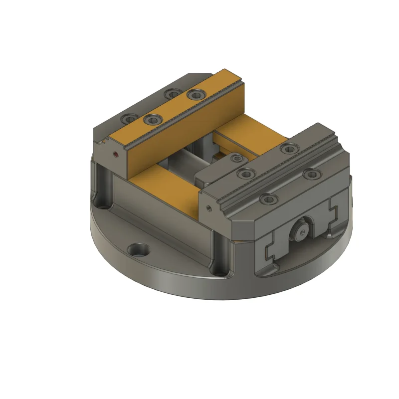 125x170mm Self-Centering Vice - Removeable Jaws - Round 197mm Base - Image 3