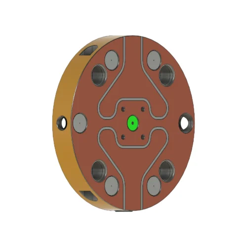 Zero-Point Plate – Round – Ø176x27mm – Grid 96