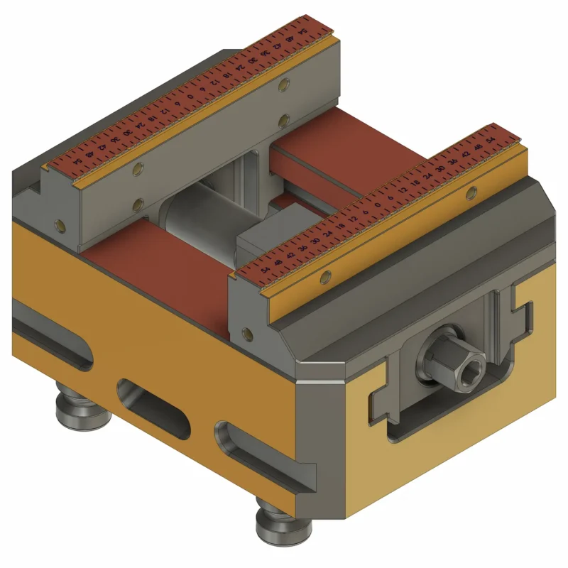 125x160mm Self-Centering Vice with Fixed Jaws