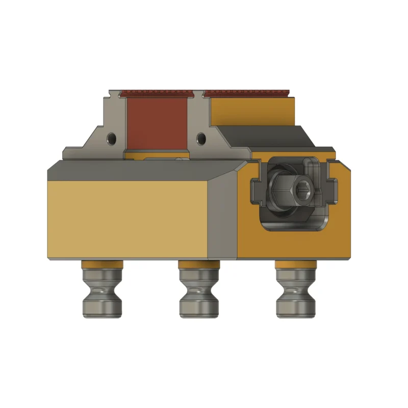77x90mm Self Centering Vice with 40mm Narrow Fixed Jaws - Image 4