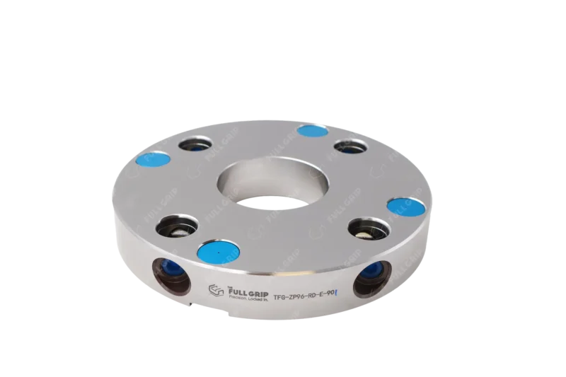 Zero-Point Plate – Round – Ø176x27mm (Centre Hole) – Grid 96 - Image 4