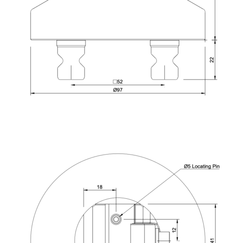 37x41mm Dovetail Clamp – System 52