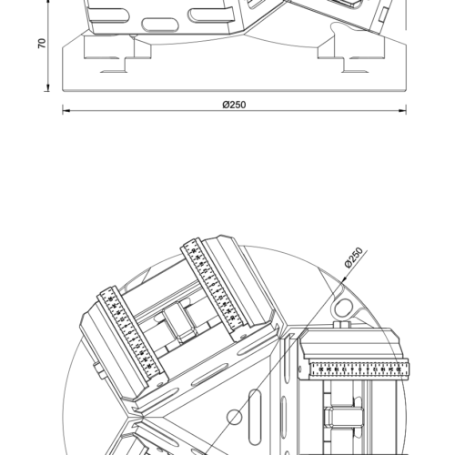 Ø250mm Tri-Riser – System 52