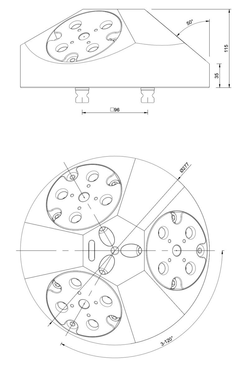 Ø277mm Tri-Riser - System 52 - Image 2